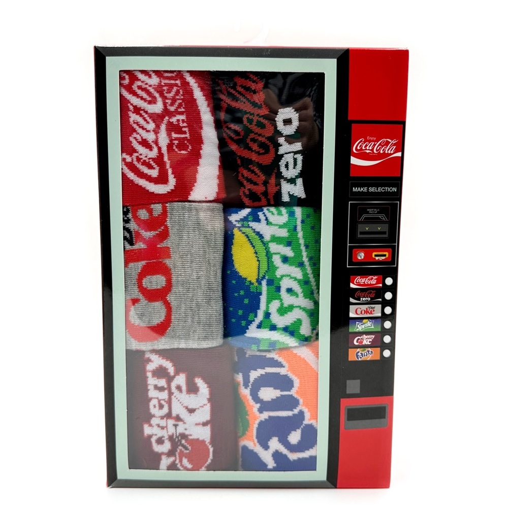 Coca-Cola Crew Socks Mens Womens Diet Cherry Coke Zero Sprite Fanta Coca Cola